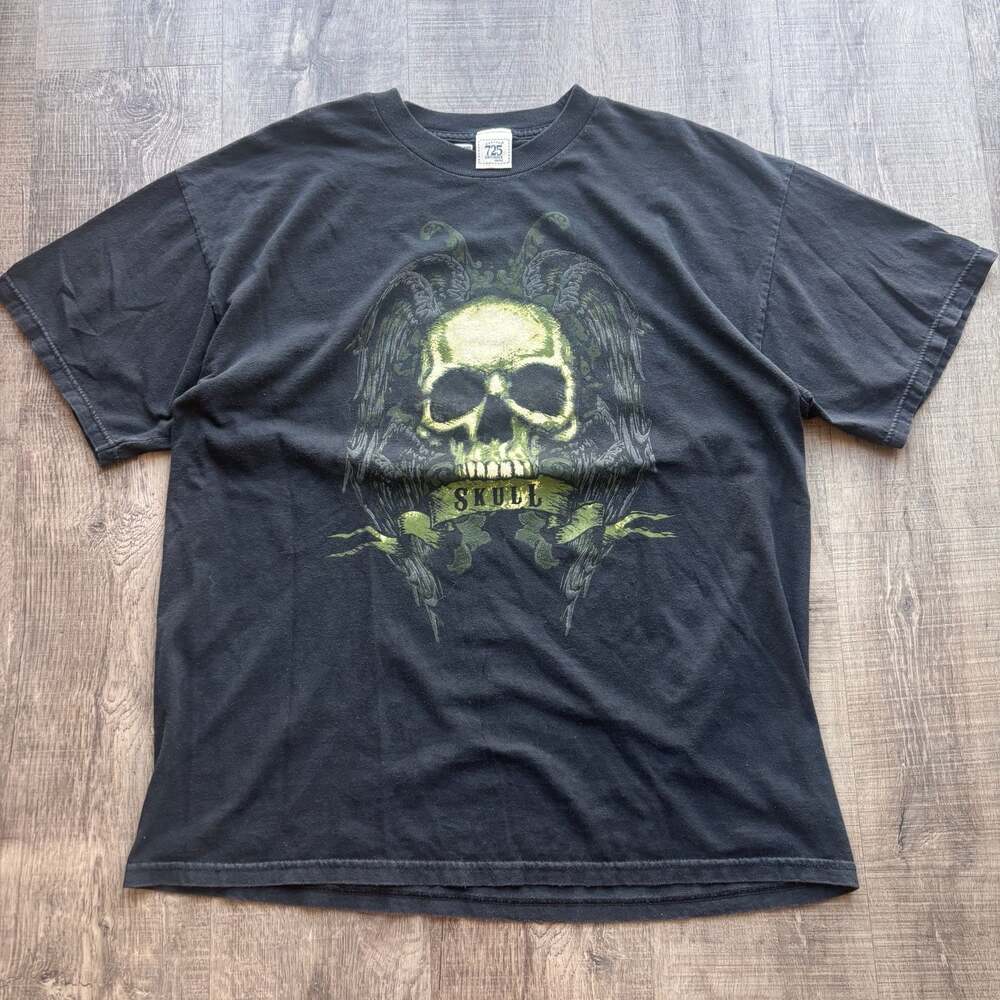 725 Originals Skull Graphic Black T-Shirt